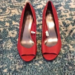 💥Red peep toe heals